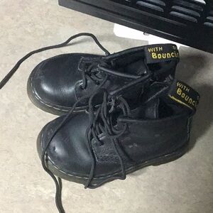 Dr. Martens Black Ankle Boots with Lace-Up Design